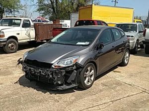 ford focus with front bumper missing