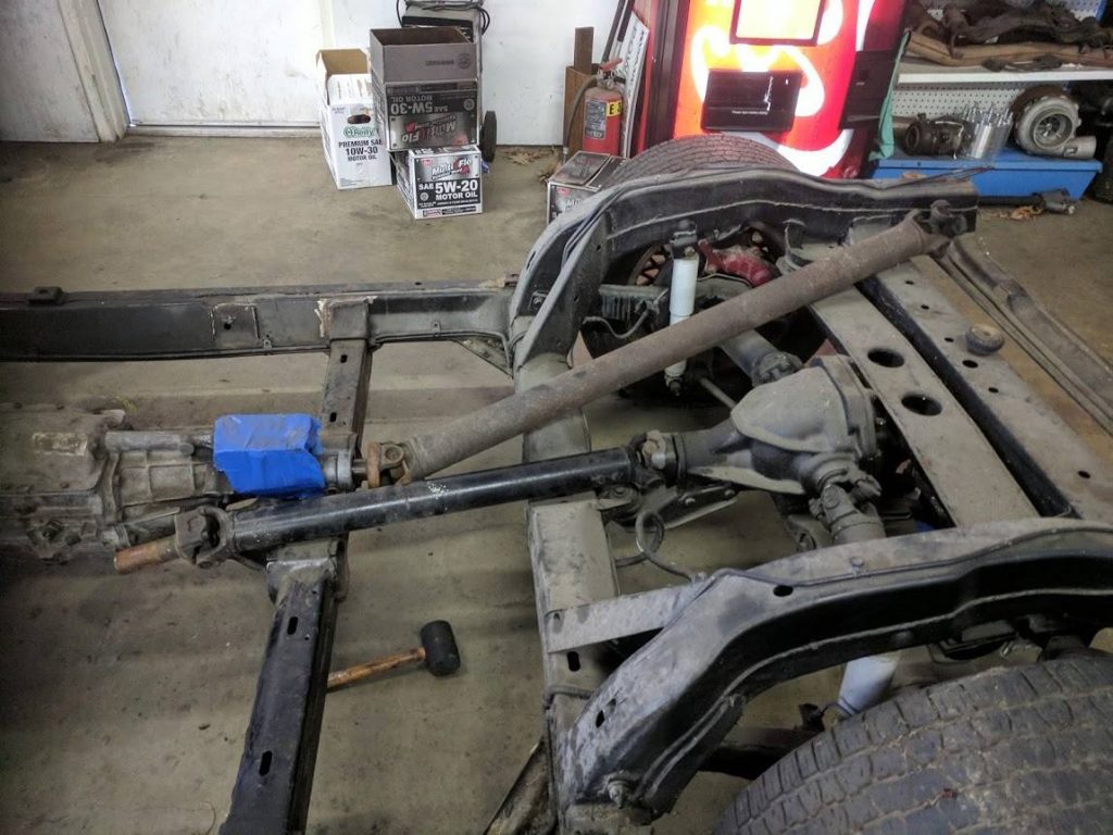 corvette and mustang driveshafts cross swords in the night