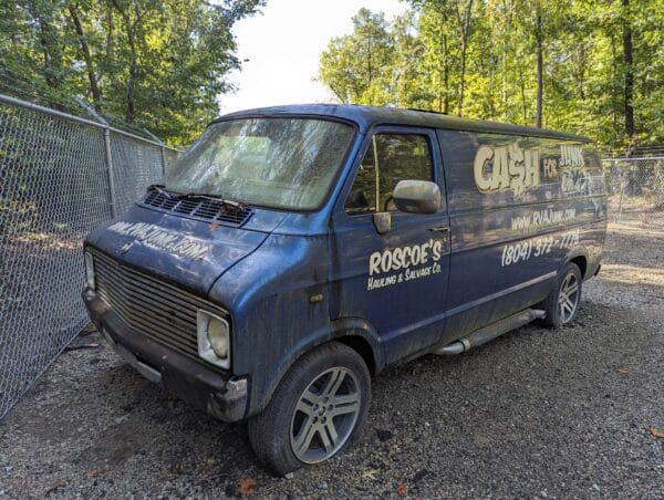 blue dodge trandesman van with sidepipes for sale